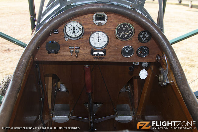 Pietenpol ZU-BJG Krugersdorp Airfield FAKR Cockpit