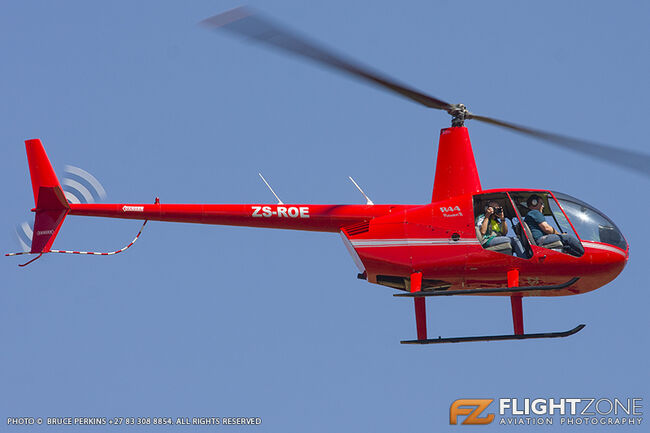 Robinson R44 ZS-ROE Kittyhawk Airfield FAKT