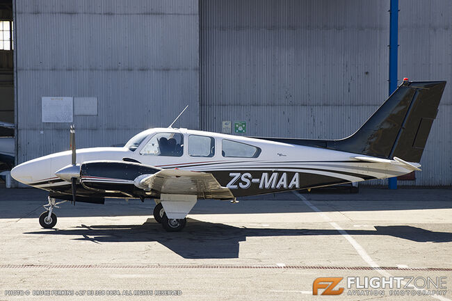 Beechcraft Baron 55 ZS-MAA Rand Airport FAGM