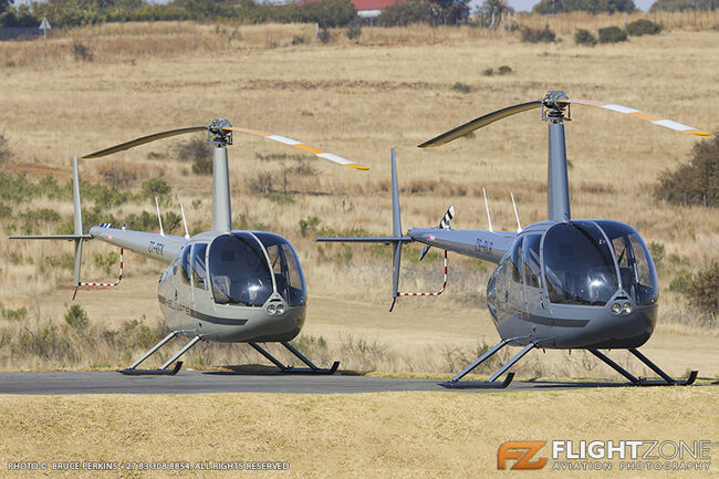 Robinson R44 ZS-RLR ZT-RFK Krugersdorp Airfield FAKR