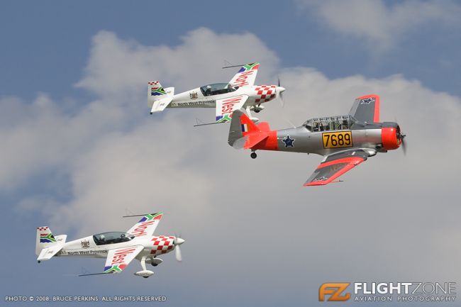 Walter Extra 300 ZS-EXT ZU-EXT Harvard T6 ZU-DKZ Rand Airport FAGM