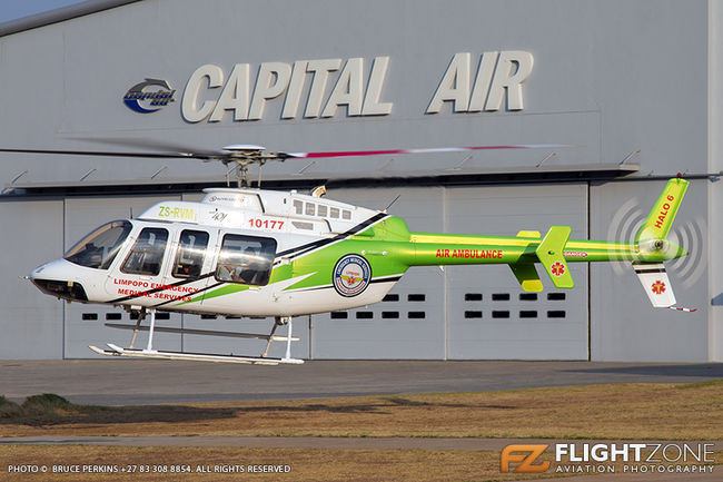 Bell 407 ZS-RVM Rand Airport FAGM