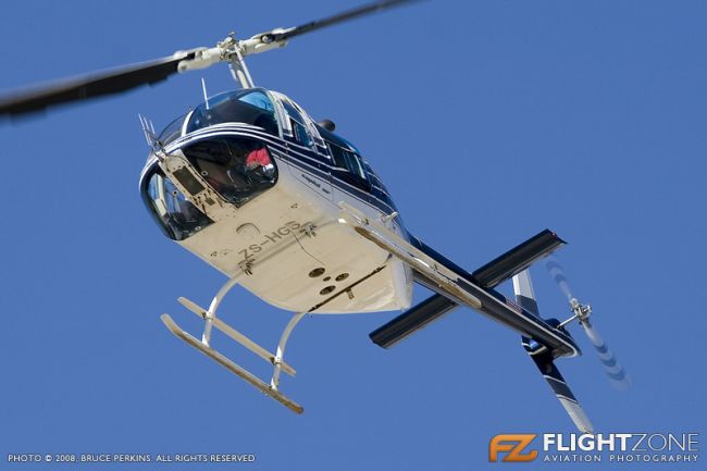 Bell 206B Jet Ranger ZS-HGS Rand Airport FAGM