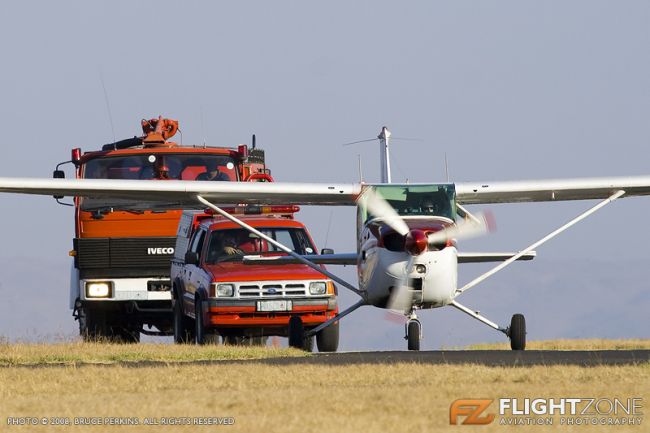 Cessna 172 Diesel Skyhawk Rand Airport FAGM Fire