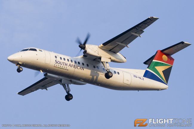 De Havilland DH-8 Dash 8 ZS-NLZ Johannesburg International FAJS FAOR