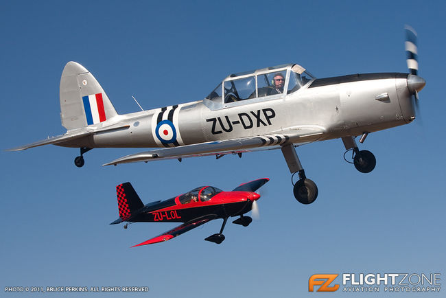 De Havilland DHC-1 Chipmunk ZU-DXP Vans RV-7 ZU-LOL Rand Airport FAGM