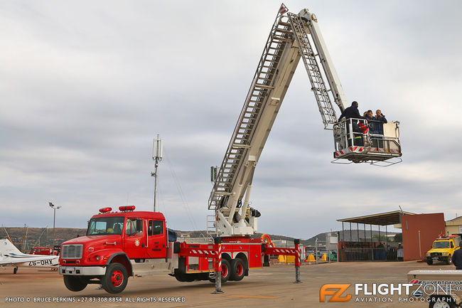 Fire Truck with Bronto Skylift on Freightliner FL112 Chassis Wonderboom Air