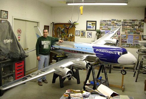 Large DC-6 R/C Model