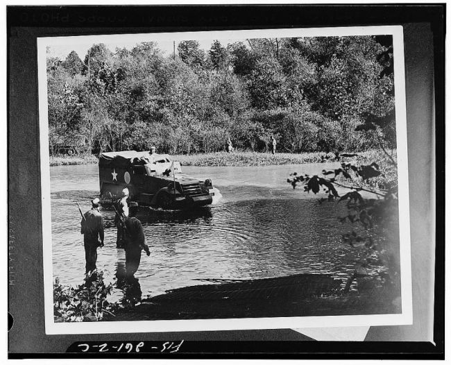 Army Maneuvers Tennessee Medical Half-track