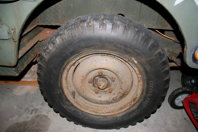 Driver's side rear wheel