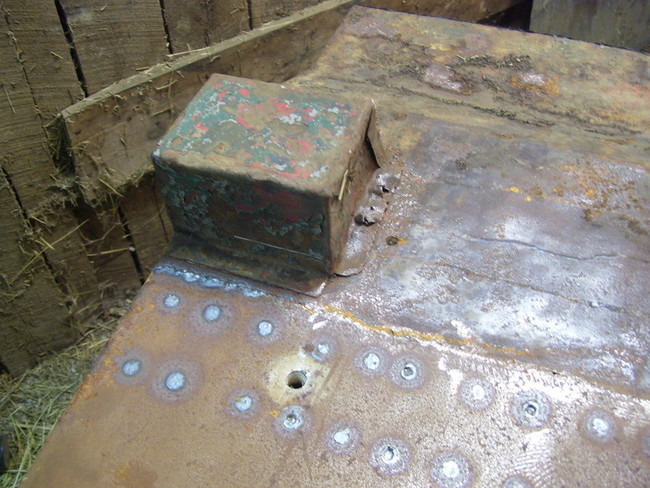 old nasty floor and shock cover